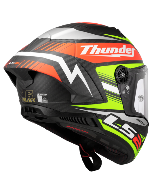 Viseira Pinlock ready – capacete integral LS2 FF805 Thunder C GP Black Replica