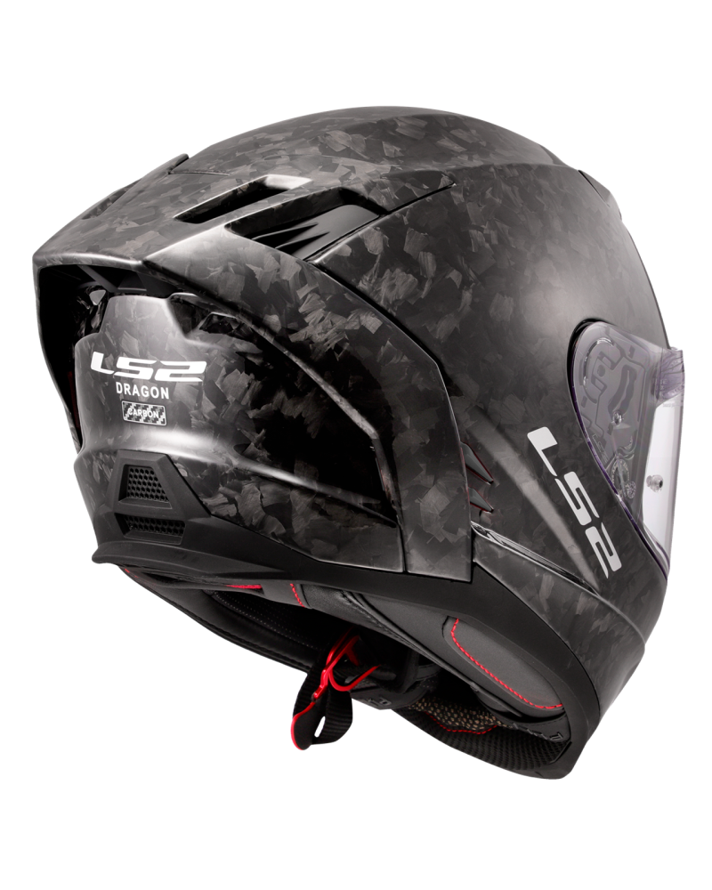 Carregue imagem no visualizador da galeriaInterior removível e lavável – capacete integral LS2 FF807 Dragon Forged Carbono Brilho
