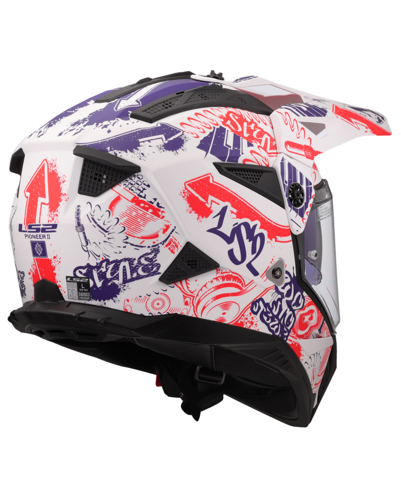 Load image into Gallery viewer, Sistema de ventilação off-road – capacete motocross LS2 MX702 Pioneer II Fantasy
