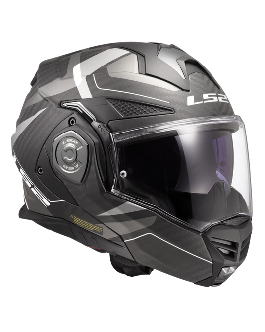 Calota em fibra de carbono – capacete modular LS2 FF901 Advant-X C Horizon