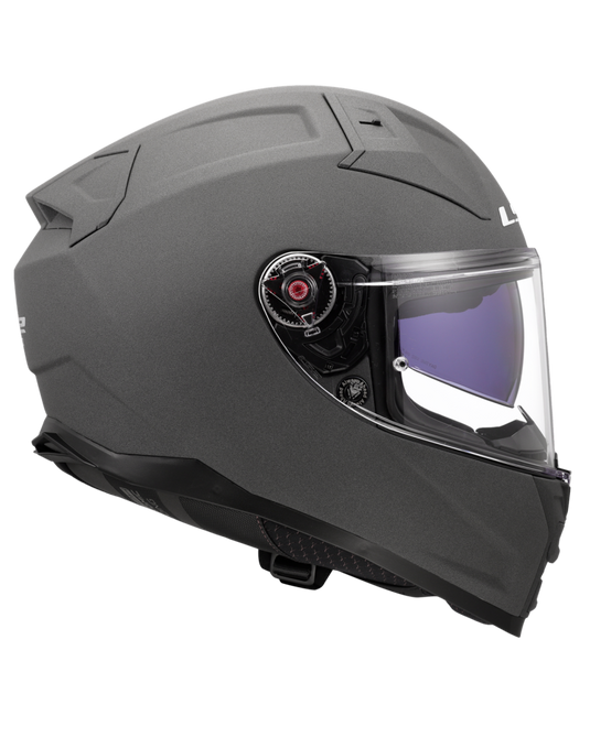 Capacete integral LS2 FF811 Vector II Solid Concrete – vista lateral direita