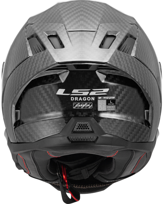 Capacete LS2 FF807 Dragon Carbon – fecho de viseira com sistema de libertação rápida
