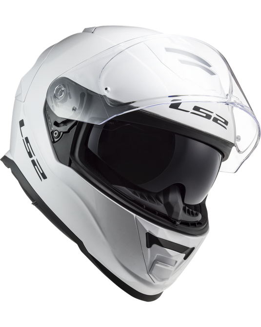 Capacete integral LS2 FF800 Storm II Solid Branco – detalhe aerodinâmico