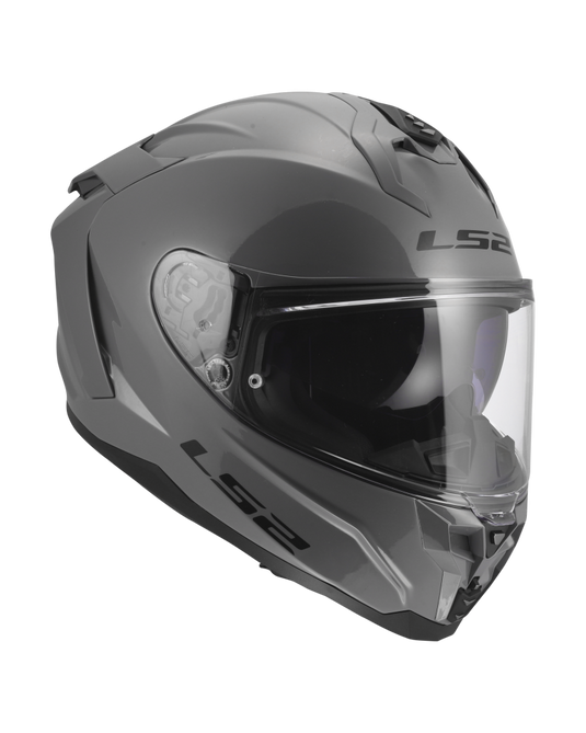 Capacete LS2 FF817 Challenger II Solid Cinza Nardo – detalhe do sistema de ventilação frontal