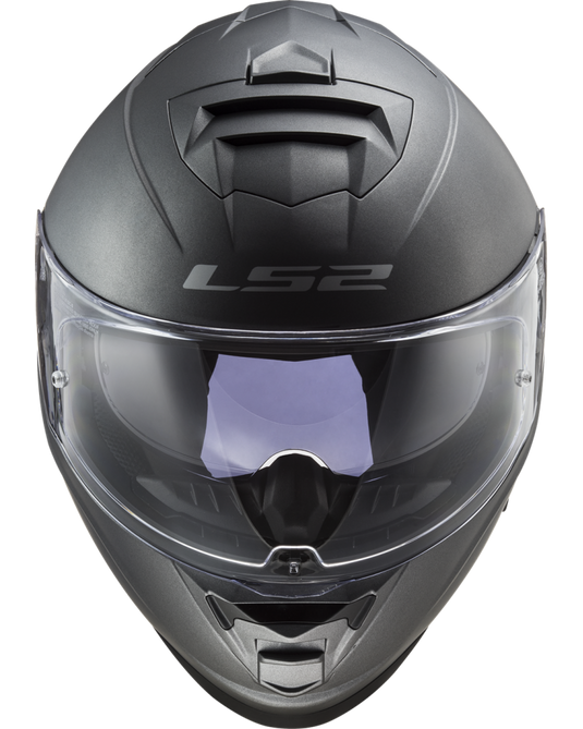 Capacete LS2 FF800 Storm II Solid Titânio Mate – perspetiva três quartos