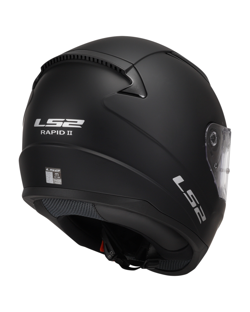 Carregue imagem no visualizador da galeriaCapacete LS2 FF353 Rapid II Solid Preto Mate – sistema de ventilação frontal
