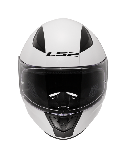 Capacete integral LS2 FF353 Rapid II Solid Titânio Mate – vista frontal – ECE 22.06