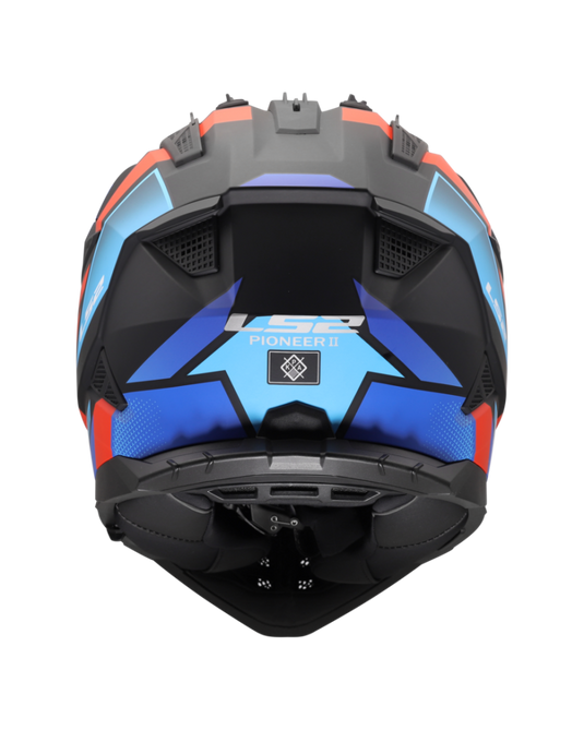 Sistema de ventilação off-road – capacete motocross LS2 MX702 Pioneer II Block