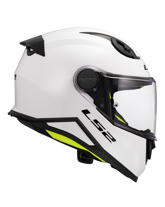 Sistema de ventilação – capacete integral infantil LS2 FF812 Kid Solid Branco