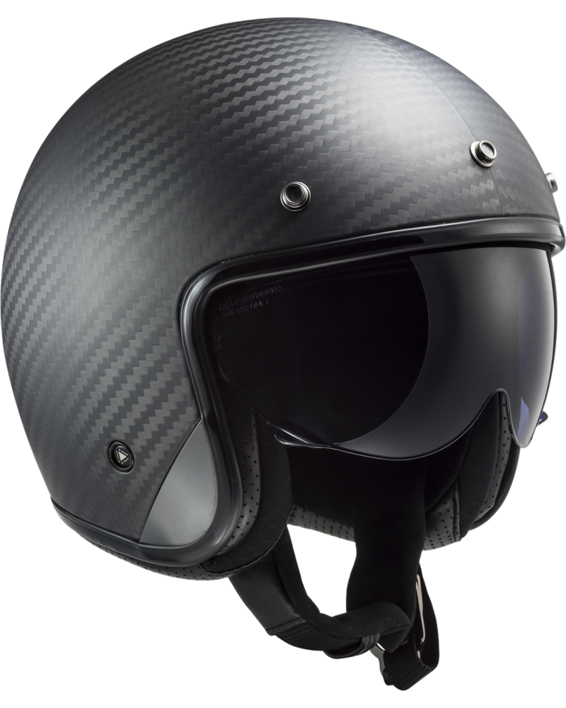 Load image into Gallery viewer, Interior removível e lavável – capacete jet LS2 OF601 Bob II C Solid Carbono Mate
