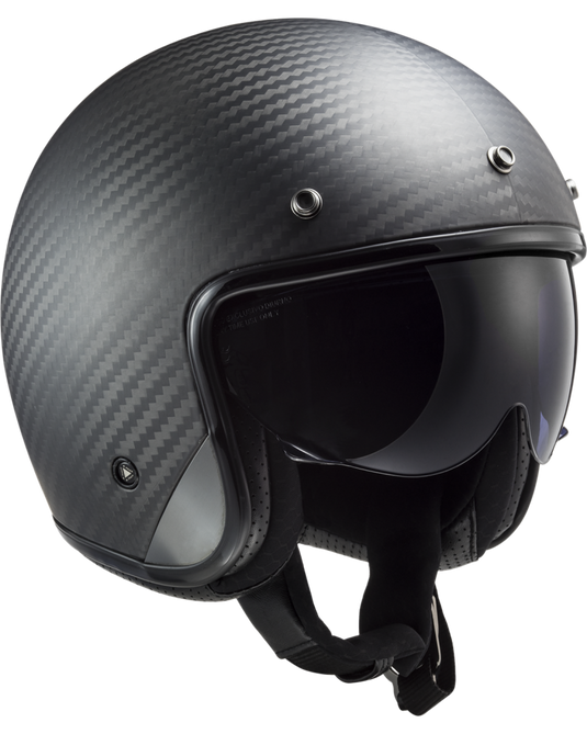 Interior removível e lavável – capacete jet LS2 OF601 Bob II C Solid Carbono Mate