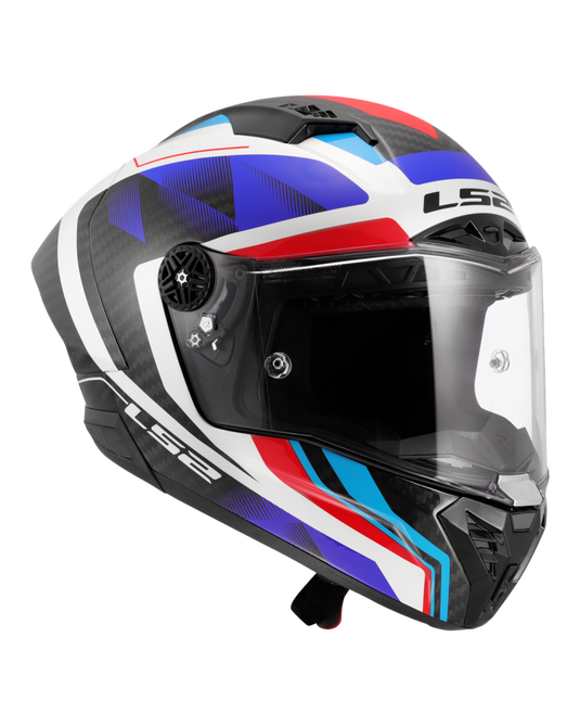 Sistema de ventilação – capacete integral LS2 FF805 Thunder C GP Raute Azul Vermelho