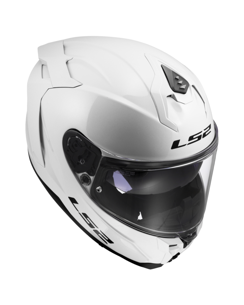 Carregue imagem no visualizador da galeriaCapacete LS2 FF817 Challenger II Solid Branco – detalhe do fecho micrométrico duplo D

