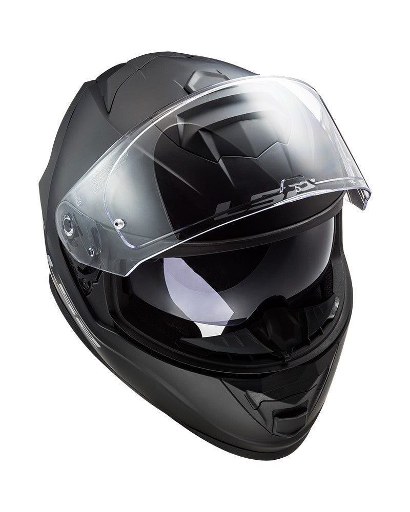 Carregue imagem no visualizador da galeriaCapacete LS2 FF800 Storm II Solid Preto Mate – interior removível e lavável

