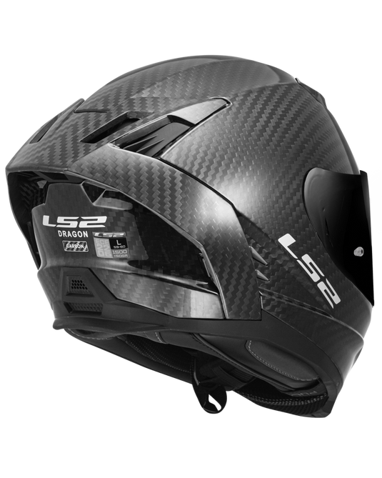 Capacete LS2 FF807 Dragon Carbon – interior removível e lavável com forro antibacteriano