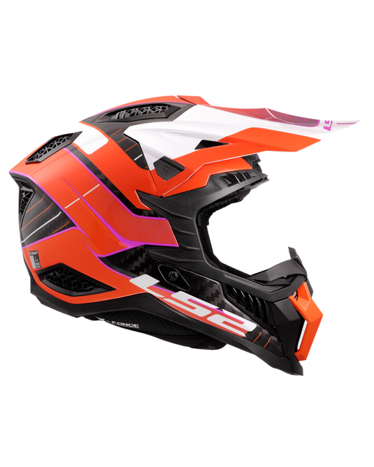 Interior removível e lavável – capacete motocross LS2 MX703 X-Force C Galuo