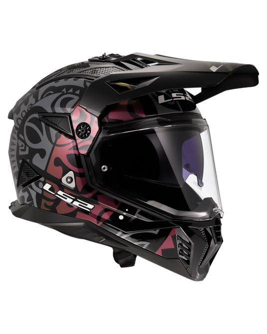 Sistema de ventilação off-road – capacete motocross LS2 MX702 Pioneer II Rangi
