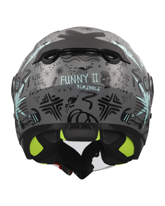 Sistema de ventilação – capacete jet infantil LS2 OF622 Funny II Scribble