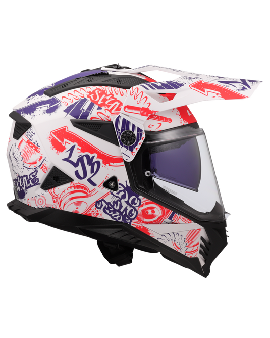 Interior removível e lavável – capacete motocross LS2 MX702 Pioneer II Fantasy