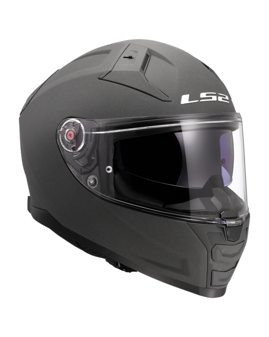 Capacete integral LS2 FF811 Vector II Solid Concrete – vista traseira