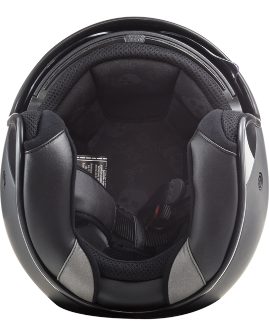 Interior removível e lavável – capacete jet LS2 OF601 Bob II Solid Preto Mate