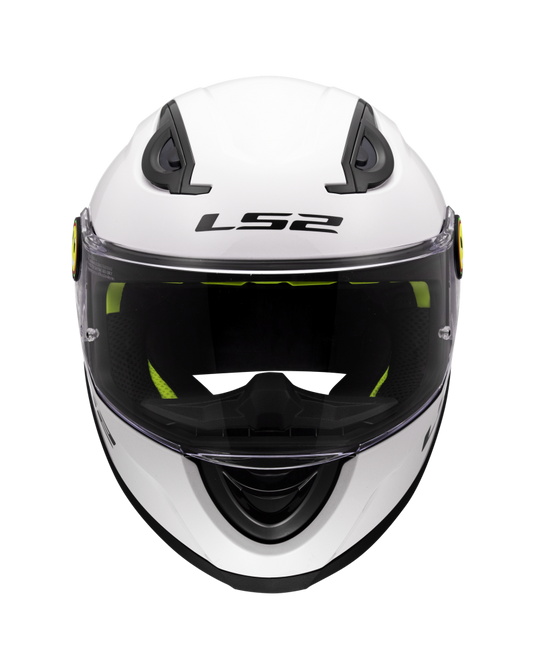 Calota em termoplástico – capacete integral infantil LS2 FF812 Kid Solid Branco