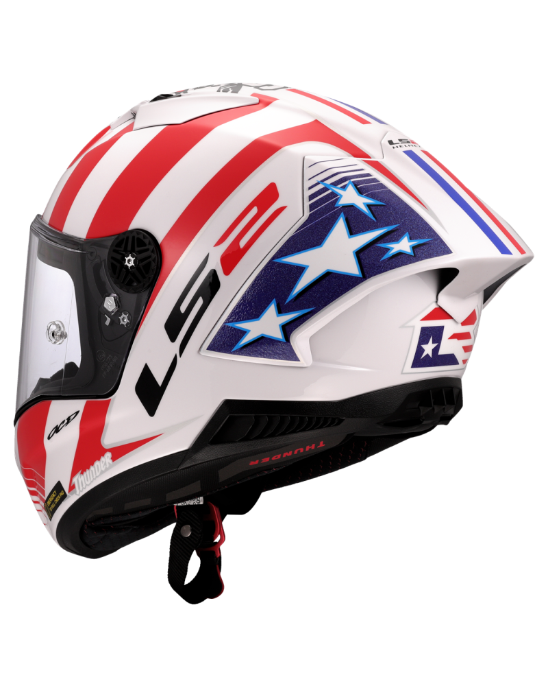 Load image into Gallery viewer, Fecho duplo D – capacete integral de competição LS2 FF805 Thunder C GP Baz
