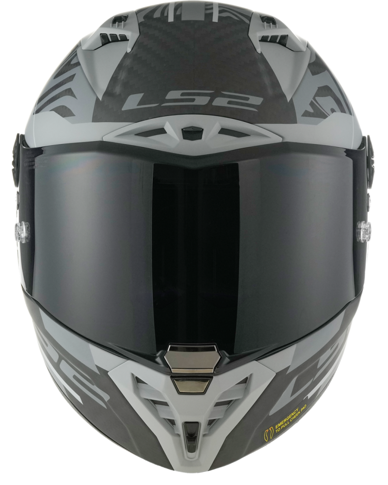 Load image into Gallery viewer, Fecho duplo D – capacete integral LS2 FF805 Thunder C GP Polar Preto Mate
