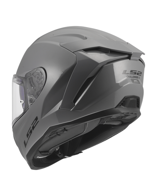 Capacete LS2 FF817 Challenger II Solid Cinza Nardo – interior removível e lavável