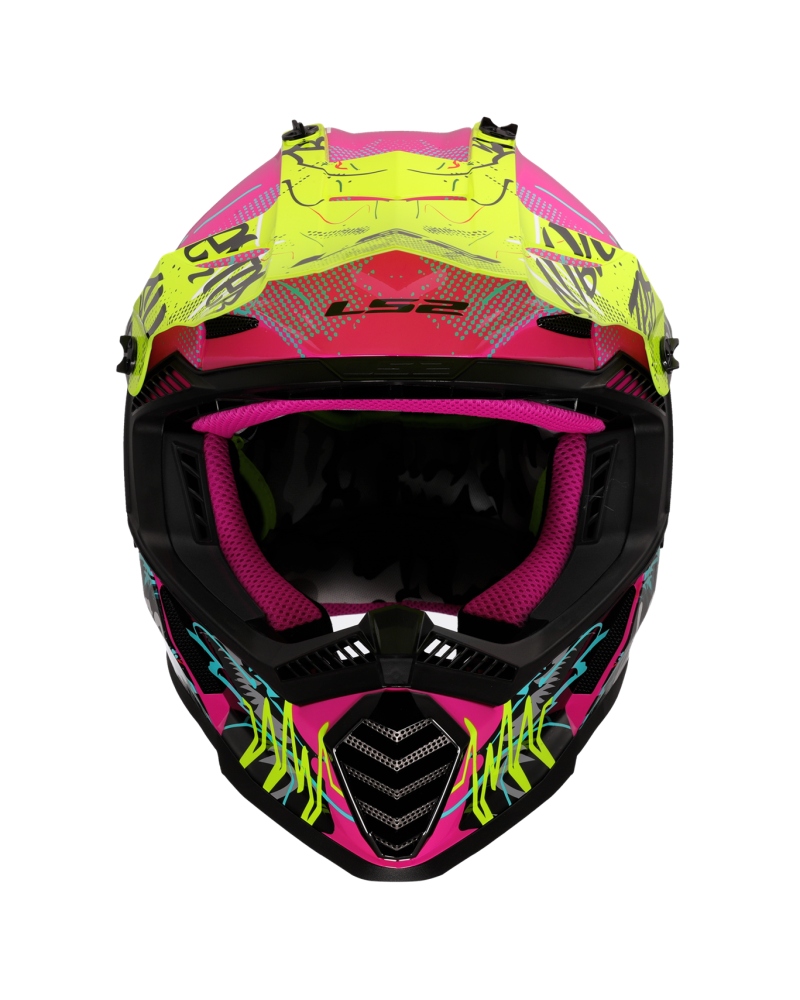 Load image into Gallery viewer, Fecho duplo D – capacete motocross infantil LS2 MX437 Fast Evo II Mini Gorilla
