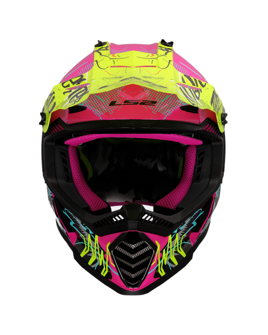 Fecho duplo D – capacete motocross infantil LS2 MX437 Fast Evo II Mini Gorilla