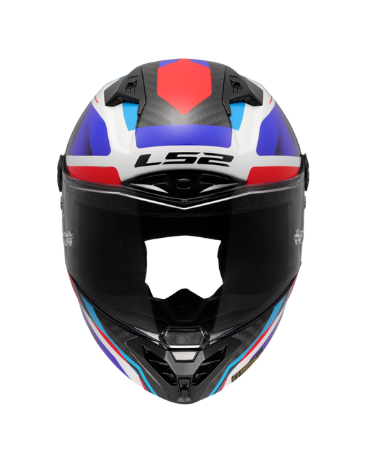 Interior removível e lavável – capacete LS2 FF805 Thunder C GP Raute Azul Vermelho