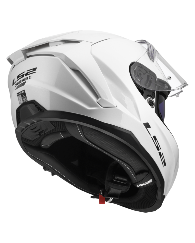 Carregue imagem no visualizador da galeriaCapacete LS2 FF817 Challenger II Solid Branco – interior removível e lavável
