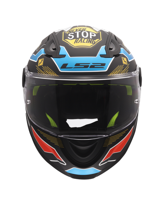 Fecho duplo D – capacete infantil LS2 FF812 Kid Zero Cinza Vermelho