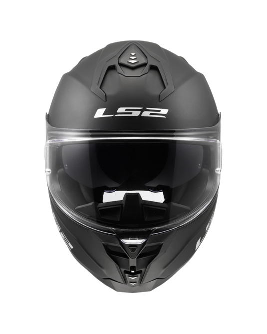 Capacete LS2 FF817 Challenger II Solid – detalhe do acabamento em preto mate