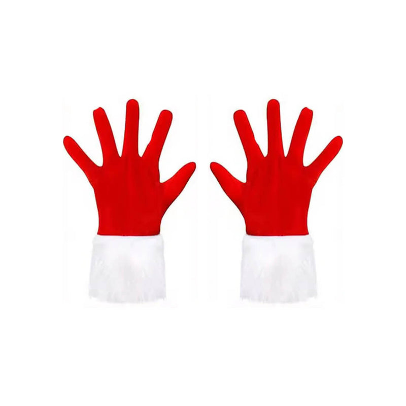 Load image into Gallery viewer, Conjunto de Natal para motociclista: gorro e luvas em pelúcia
