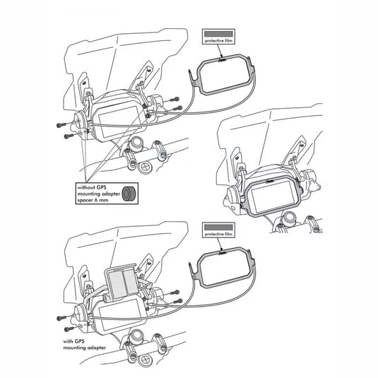 Proteção anti-roubo TFT BMW R1200GS R1250GS LC Adventure