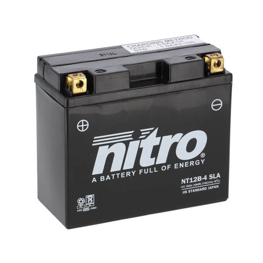 Bateria Nitro NT12B-4 12V 10Ah SLA Gel selada para moto de média cilindrada