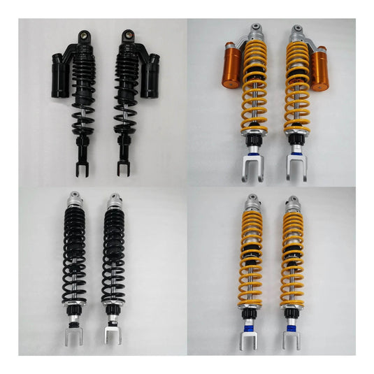 Amortecedores traseiros com sistema ar/azoto para moto 