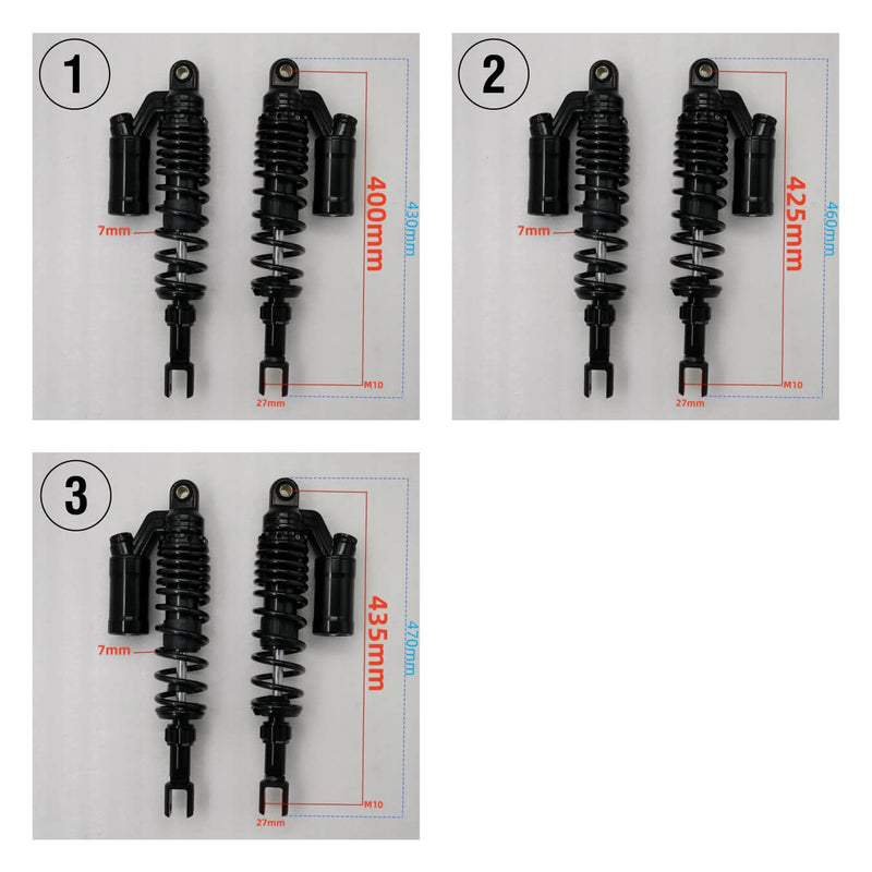 Load image into Gallery viewer, Amortecedor com botija ar/azoto preto 
