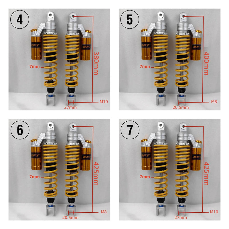 Load image into Gallery viewer, Amortecedor com botija ar/azoto amarelo 
