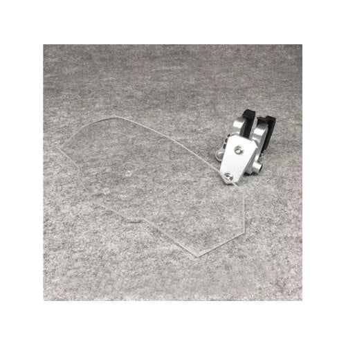Load image into Gallery viewer, Suporte em alumínio prateado para deflector de para-brisas universal moto 

