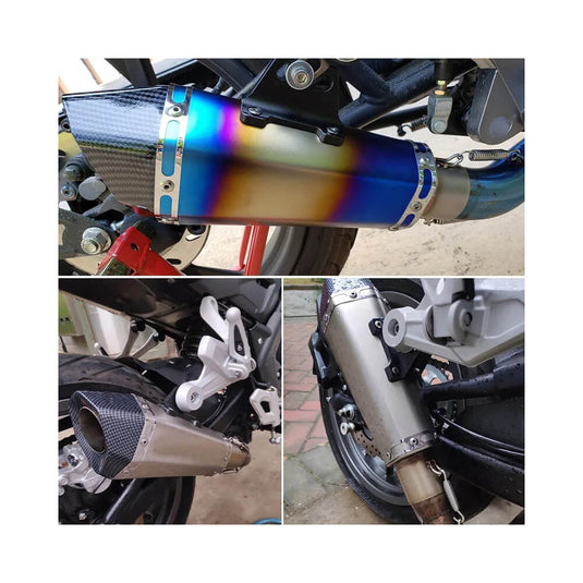 Ponteira escape universal 345 mm com silenciador