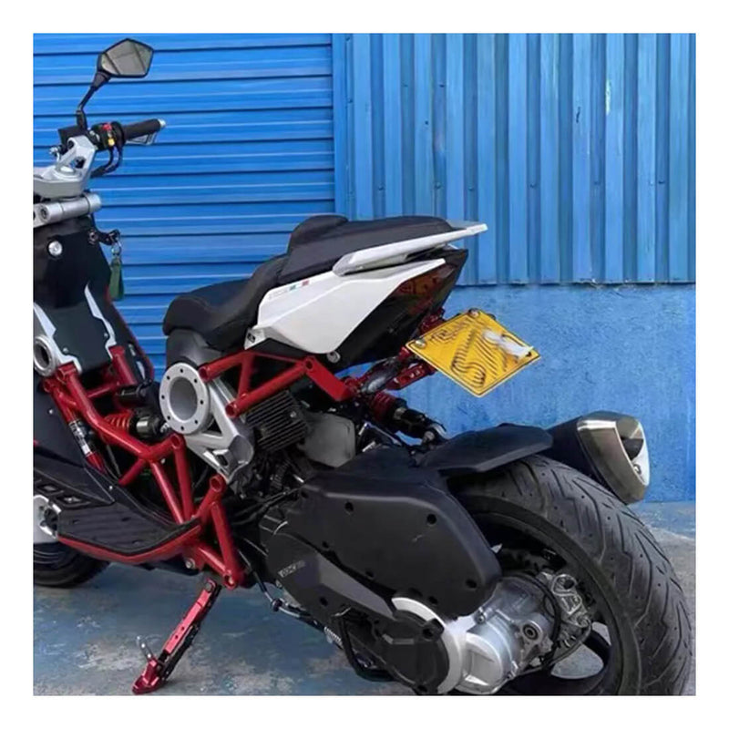 Load image into Gallery viewer, Vista frontal do suporte de matrícula LED Italjet Dragster
