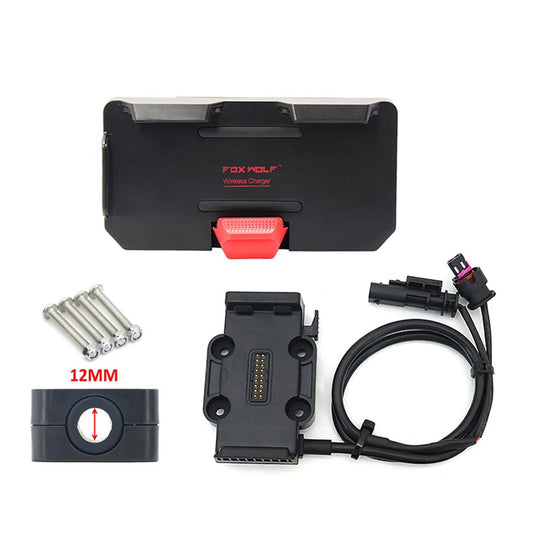 Suporte navegação moto carregamento sem fios BMW - Base universal 12/16/22 mm