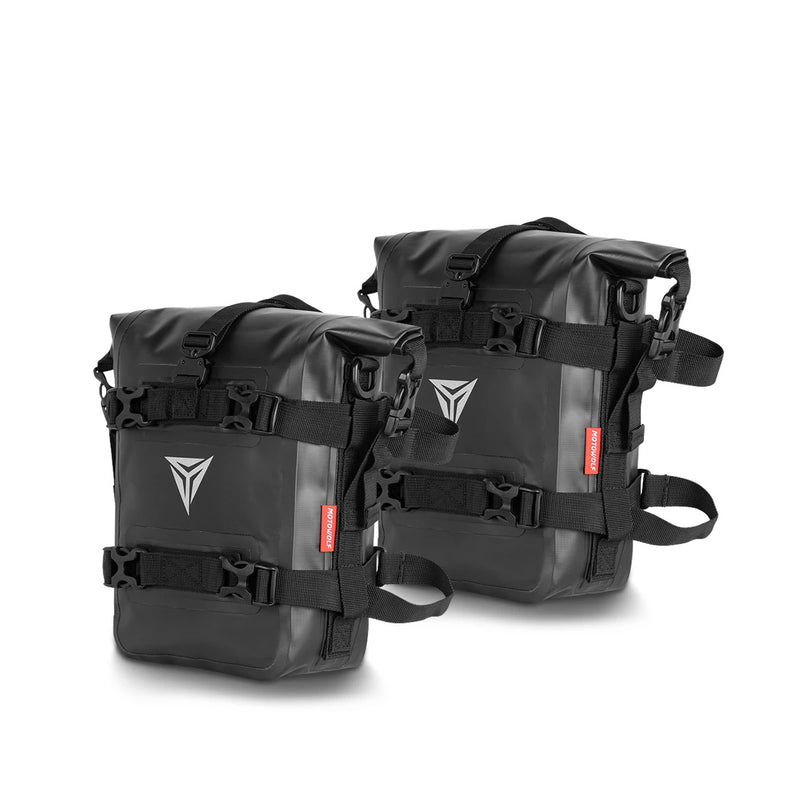 Carregue imagem no visualizador da galeriaSaco lateral para motos 8L - Impermeável para barras de proteção
