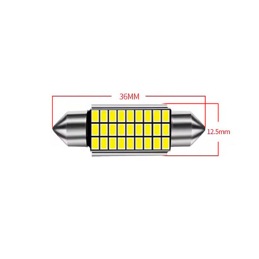 Conjunto lâmpadas CANBUS LED C5W C10W 6000K 12V