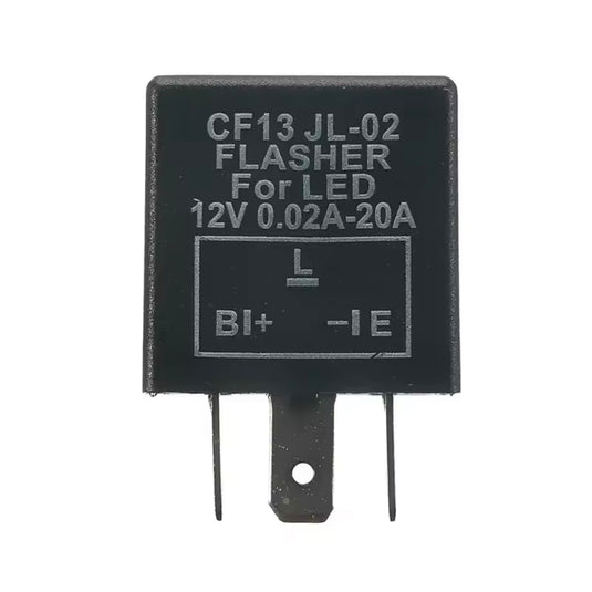 Relé de piscas 3 pinos 12V universal - LED e lâmpadas convencionais