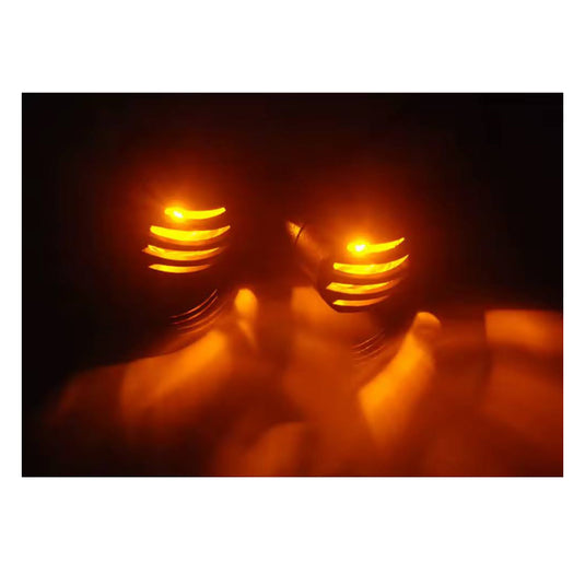 Par piscas LED grelha plástico