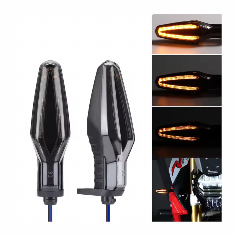 Carregue imagem no visualizador da galeriaPiscas LED para motos BMW - luz âmbar fumada

